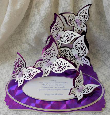 Butterfly Stack Triple Easel Card - / / by Diane Baldrey