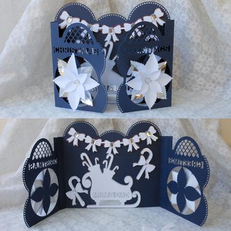 Poinsettia Door Card by Diane Baldrey