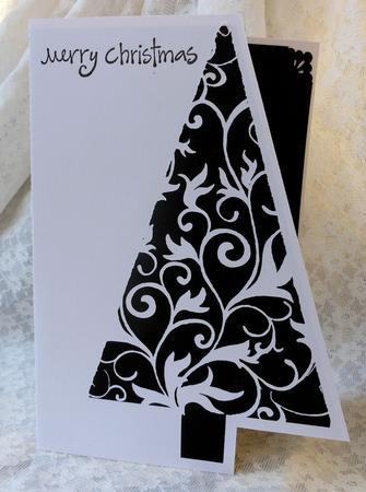 Floral Christmas Tree Craft Robo by Diane Baldrey