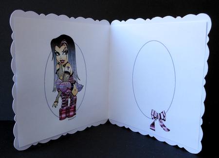 Lady Raven Decoupage Insert by Diane Baldrey