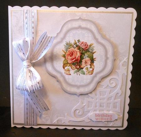 White Wedding Damask Backgrounds by Diane Baldrey