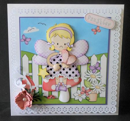 Fiz Fairy Quick Card & 3D Decoupage by Diane Baldrey