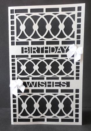 Birthday Wishes Cut Out Card by Diane Baldrey