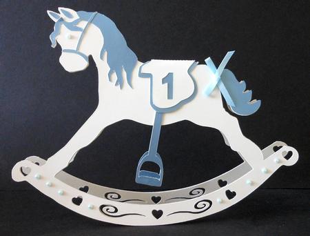 3D Rocking Horse model or Card now in Multi format options by Diane Baldrey