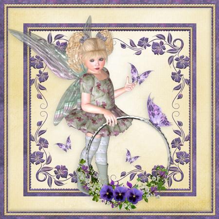 Pansy Embellishments by Diane Baldrey