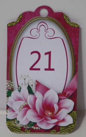 Cerise Magnolia 21 Sentiment Tag Sheet by Dianne Anderson