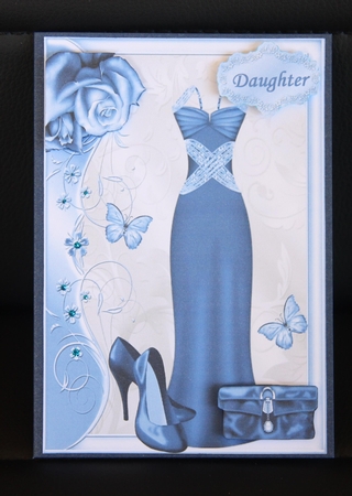 Beautiful Navy Blue Dress,shoes and Purse by Dianne Anderson
