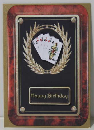 3 x plaque toppers darts, chess, cards by Dianne Anderson