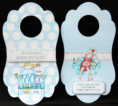 PS175 Wine, Champagne or Beer Bottle Gift Tags  by Dianne Anderson