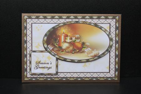 Gold Candles - Christmas Quick Card by Dianne Anderson