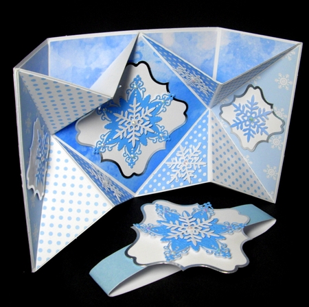 Blue Fantasy Card front  by Dianne Jackson