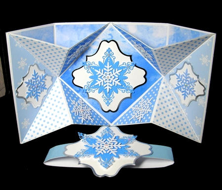 Blue Fantasy Card front  by Dianne Jackson
