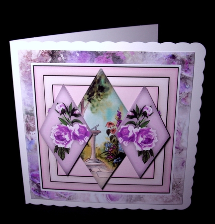 Lilac Triple Diamond  by Dianne Jackson