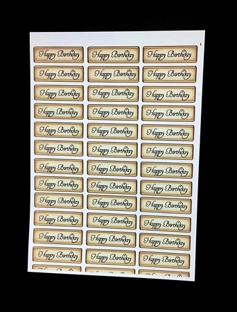 Art Deco Blank Sentiment Sheet Cream by Dianne Jackson