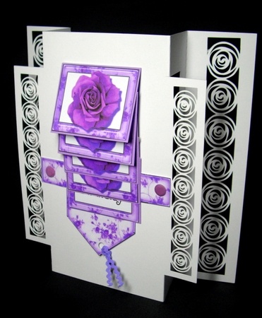 Waterfall Roses Happy Birthday 3 by Dianne Jackson