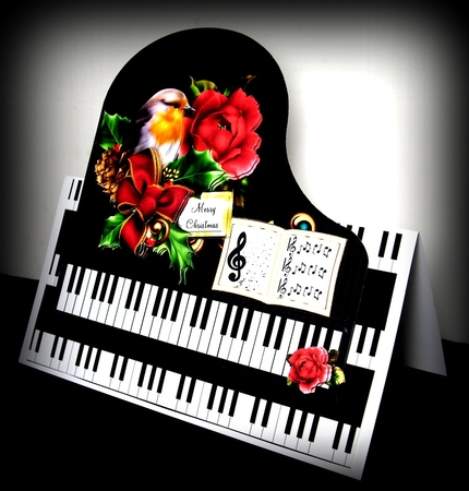 Piano Keys A4 Backing Paper Portrait by Dianne Jackson