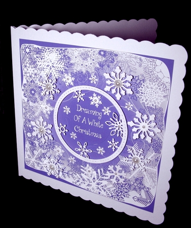 Snowflake Silhouette Quick Topper - Mauve by Dianne Jackson