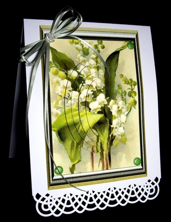 Beautiful Lily of the Valley Flowers Oval Pyramids by Dianne Jackson