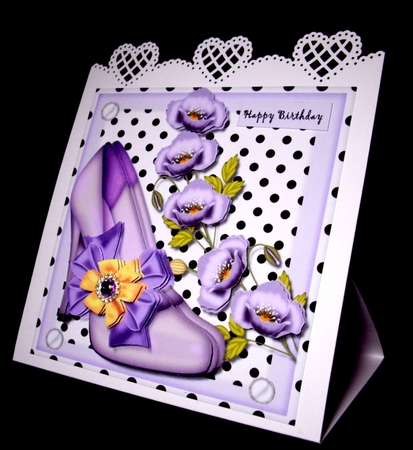 I Love My Purple Poppys Shoes Mini Kit by Dianne Jackson