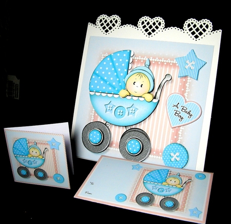 Baby Pram Bumper Kit New Baby Boy/Girl by Dianne Jackson
