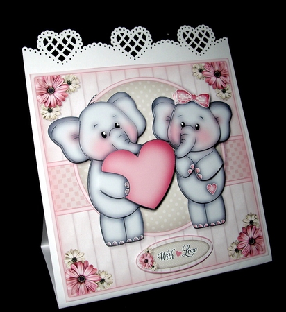 Valentine Elephants Mini Kit Valentines Engagement Anniversary by Dianne Jackson