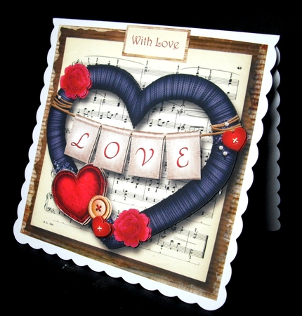 Shabby Chic Love 8x8 by Dianne Jackson