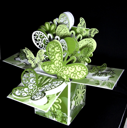 Green Clovers Paper, With Borders 2 by Dianne Jackson