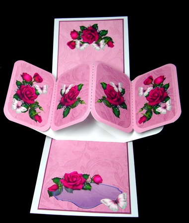 Beautiful Roses Twist & Pop Card by Dianne Jackson