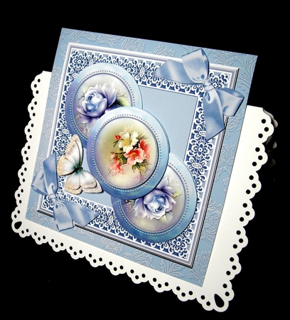 Floral blue by Dianne Jackson