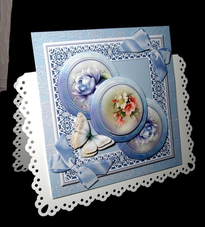Floral blue by Dianne Jackson