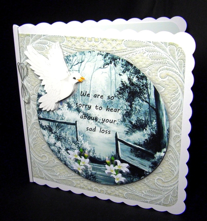 Sympathy card Topper by Dianne Jackson