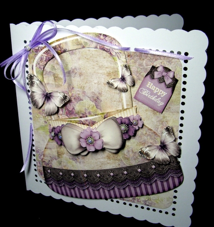 Vintage Handbag Card with matching envelope 1235 by Dianne Jackson