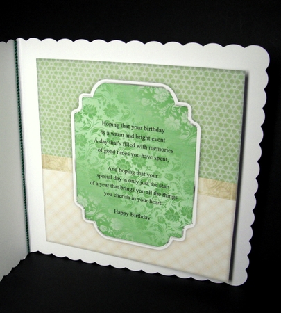 Roses & Butterflies Card Topper  INSERT by Dianne Jackson