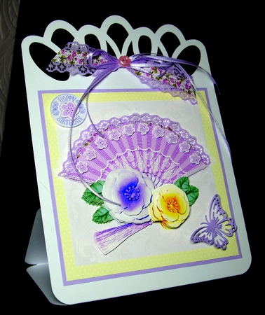 Pretty Flower Fan by Dianne Jackson