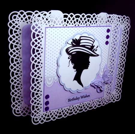 Beautiful Lilac Silhouette Lady  by Dianne Jackson