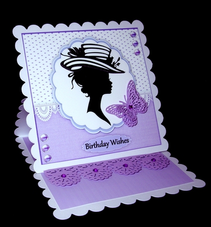Beautiful Lilac Silhouette Lady  by Dianne Jackson