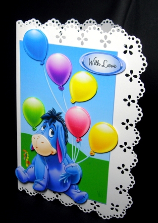 Donkey With Birthday Baloons by Dianne Jackson