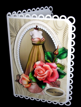 Gorgeous Vintage Dress & Roses Mini Kit by Dianne Jackson