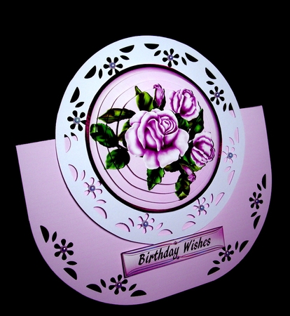Lilac Roses Pyramid by Dianne Jackson