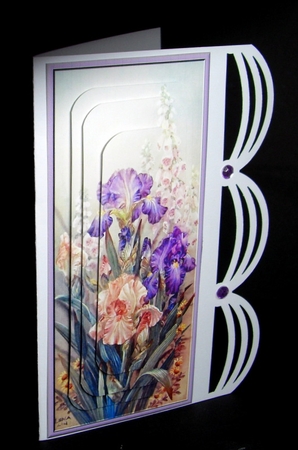 Iris & Foxgloves Pyramid by Dianne Jackson
