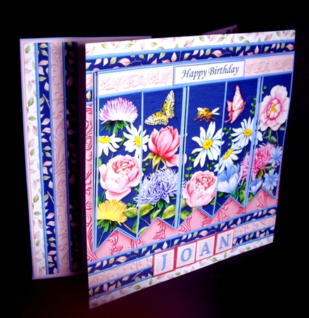 MEADOW FLOWERS 7.5 Alphabet and Age Quick Card Kit Create Any Name by Dianne Jackson