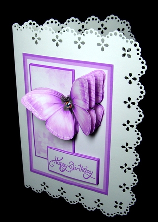 Elegant Butterfly Card Front (3) by Dianne Jackson