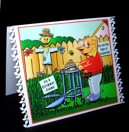 I love my Strimmer Frame - decoupage by Dianne Jackson