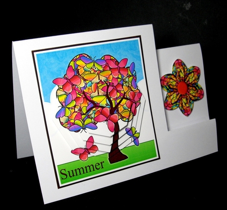 SEASONS - Summer Card Topper - Tree by Dianne Jackson