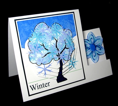 SEASONS - Winter Card Topper - Tree by Dianne Jackson