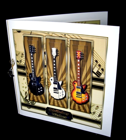 Guitars 8x8 pyramage Mini Kit by Dianne Jackson