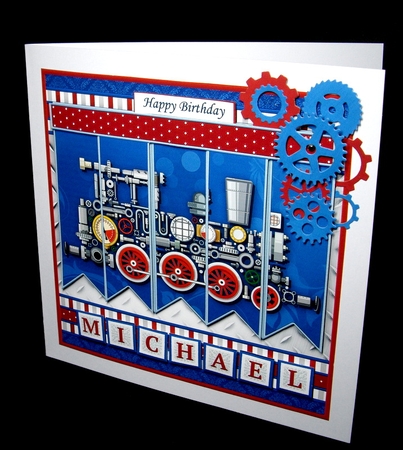 STEAM TRAIN 7.5 Alphabet and Age Quick Card Kit Create Any Name by Dianne Jackson