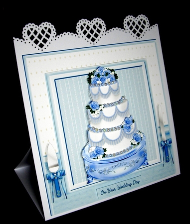 Blue Wedding/Anniversary Cake Mini Kit by Dianne Jackson