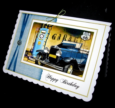 Vintage Garage Birthday Mini Kit by Dianne Jackson