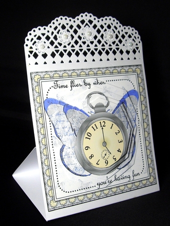 Luxury of Time Stacker - Silver - TIME FLIES BY by Dianne Jackson